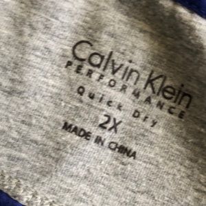 Calvin Klein Tops - Calvin Klein Performance Striped Back Top 2X Calvin Klein Tops - Calvin Klein Performance Striped Back Top 2X